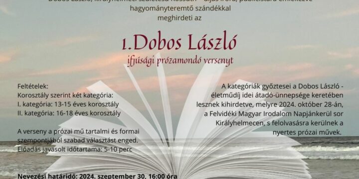 I. Dobos László ifjúsági prózamondó verseny